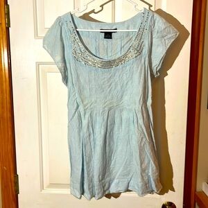 Calvin Klein dressy cotton a line top